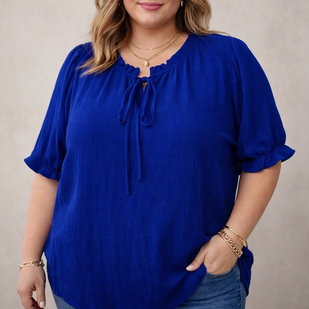 7th Ray Royal Blue Women's Blouse 07-0269